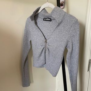 The Kript ribbed cropped long sleeve